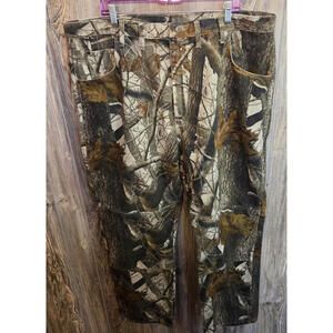 Wrangler Double Knee "Real Tree Hardwoods" VTG Camo Hunting Pants {Size 44x32}